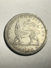 MONETA 1/4 BIRR MENELIK II ETIOPIA (1889 1913) ARG. g.7 OLD SILVER COIN