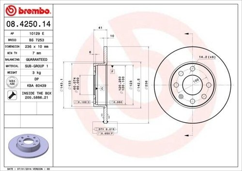 Coppia dischi freno brembo - coppia,