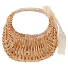  Cesto Fiore Bambina Matrimonio - Cesto Artigianale in Vimini per Confetti Fiori