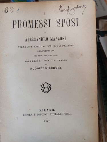 Promessi sposi alessandro - promessi, di