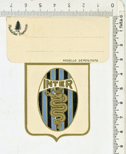 INTER CARTONCINO SAGOMATO CON SCUDETTO BLU/NERO/ORO (6/09)