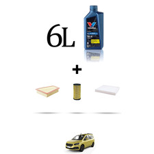 HOFFCAR Kit tagliando 3 FILTRI e 6L OLIO per Mercedes Classe T (W420) 180 CDI 85