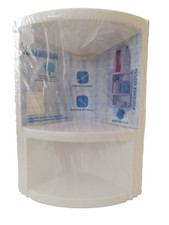 Angoliera doccia pvc - angoliera, bianco