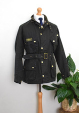 Giacca cerata biker verde A7