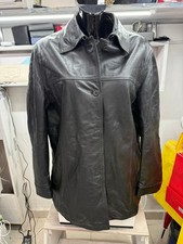 Giacca Cappotto CONBIPEL in Pelle Nero Donna Taglia 48 Cod. AM64