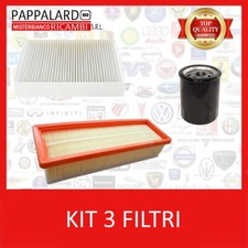 KIT TAGLIANDO 3 FILTRI +OLIO 10W40 PERFIAT PANDA 500 LANCIA YPSILON 1.2 1.4 BENZ