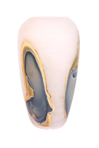 Vaso vetro fatto mano per - vaso,