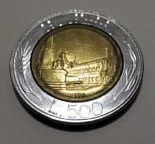R. I. 500 lire bimetallica