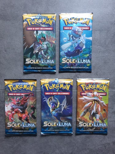 Carte pokémon bustine sole e - carte, pokémon,