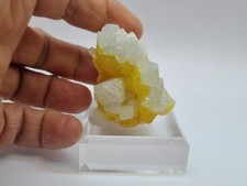 Minerali◇Rara Celestina Azzurra Con Zolfo Provenienza Miniera Grasta Sicilia