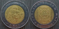 SAN MARINO  # 500 lire 1988