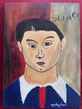 AMEDEO MODIGLIANI dipinto olio