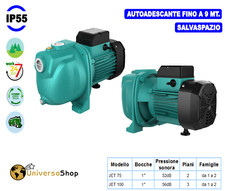 ELETTROPOMPA SALVASPAZIO AUTOADESCANTE SEMI SILENZIOSA MONOFASE 2 MODELLI
