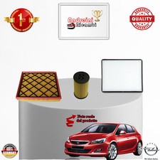 KIT TAGLIANDO 3 FILTRI OPEL ASTRA J GTC SW 1.4 16V TURBO 103KW 140CV DAL 2010 ->