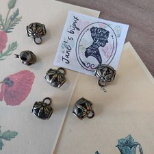 Charms Distanziatore Per Ciondoli Lotto 6 PZ (Cod.BB9) Bigiotteria Bronzo Fiore 