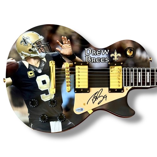 Chitarra firmata drew brees - chitarra,
