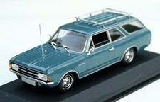 Opel Rekord C Caravan Anno 1966-1972, Blu Medio, Modello Minichamps M. 1:43, OVP