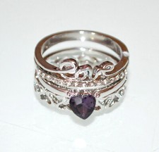 Anello donna argento set 3