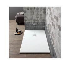 Piatto doccia marmo resina pieno X 70 80 90 100 120 140 bianco basso slim