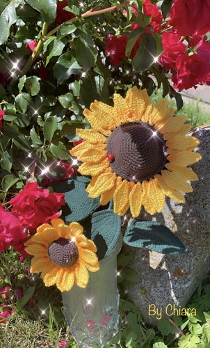 Girasole all uncinetto - all’uncinetto, 🌻