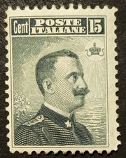 ITALIA REGNO 15 CENT 1909 MNH