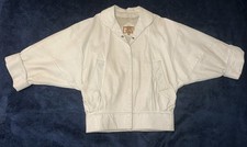 Vintage 80s White Leather
