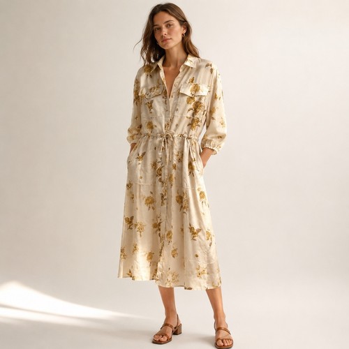 Abito camicia utility - camicia, floreale