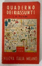 Quaderno dei Riassunti classe terza. Nuova Italia Milano