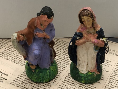 1950 statuine presepio madonna - presepio,