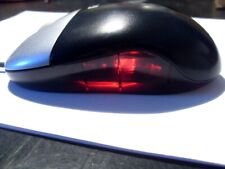 2 pz Mouse ottico USB HP nero / argento illuminato cavo lungo 180cm 1,8m Vintage