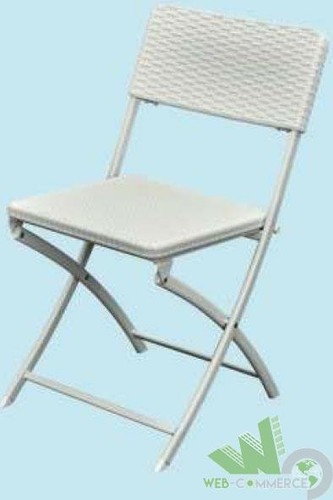 Sedia bianco polyrattan - bianco,