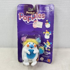 Figurina Pocket Popples Puffball Popple Mattel 1985 vintage nuova su cartoncino