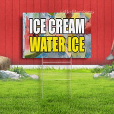 Insegna ICE CREAM WATER ICE