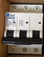 Fuji Interruttore elettrico in miniatura MCB BC63E2DG-3P D6 6A