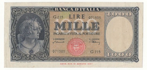 1000 lire italia ornata - italia,