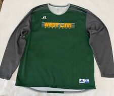 Maglia da gioco manica lunga baseball Russell  athletic West Linn verde taglia L