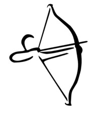 Adesivo tiro con l'arco sport