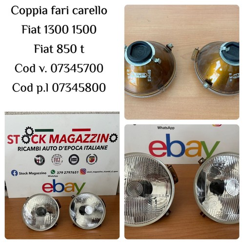 Coppia fari anteriori carello - anteriori,