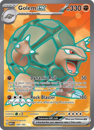 Golem 189 165 pokemon - -,