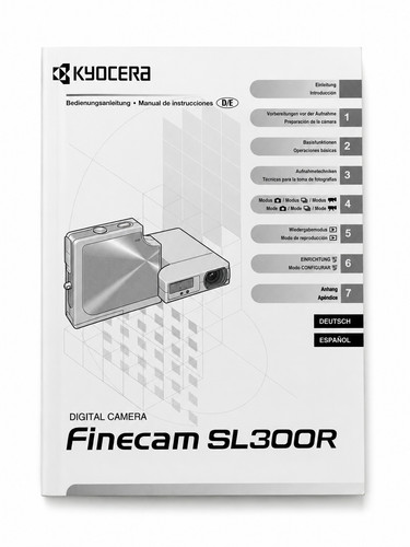 Kyocera finecam sl300r manuale - kyocera,