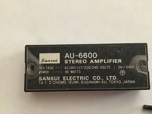 Sansui 6600 selettore di - sansui, au-6600..selettore