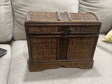 Cassapanca in vimini rattan da