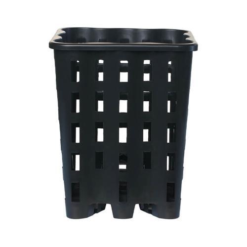 Vaso quadrato nero plastica - nero, in
