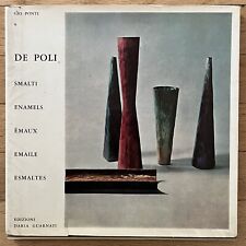 De Poli Smalti Enamels Metalware Book Intro by Gio Ponti Paolo de Poli 1958 RARE