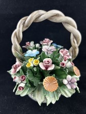 Cesto floreale porcellana