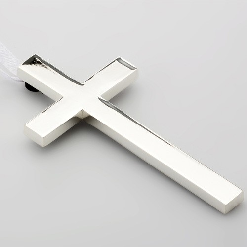 Croce parete argentata 12 - da,