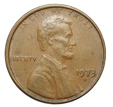 Moneta USA un centesimo 1973 D CONSEGNA GRATUITA W273