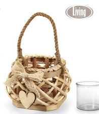 LANTERNA VIMINI PORTA CANDELA