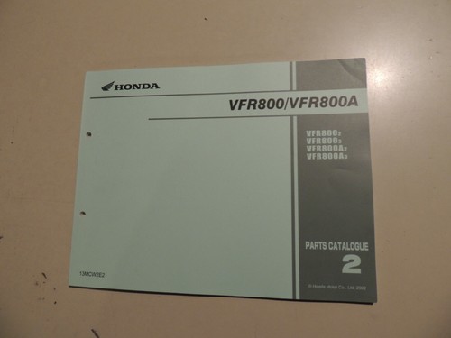 Parts catalog honda - catalog, vfr