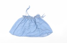 Gonna Zara blu denim linea A